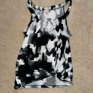 Black and White Women's Tank Top